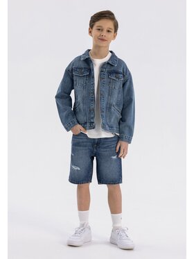 minoti minoti Szorty jeansowe 23short42 Granatowy Regular Fit