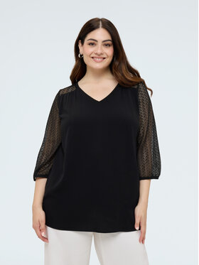 Fiorella Rubino Fiorella Rubino T-Shirt G0AUL009177N033 Czarny Regular Fit