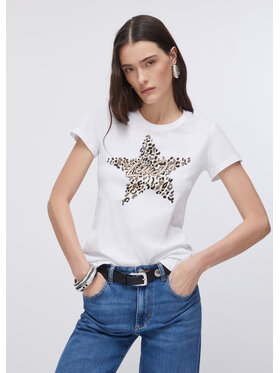 Liu Jo Liu Jo T-shirt WA6493JS923P9656 Bianco Regular Fit