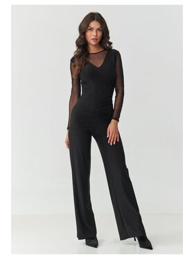 Makadamia Makadamia Kombinezon M904 Czarny Slim Fit