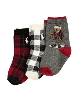 Polo Ralph Lauren Polo Ralph Lauren 3er-Set hohe Kindersocken 441P03158001 Bunt