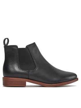 Clarks Clarks Μποτάκια με λάστιχο Taylor Shine 261119654 Μαύρο