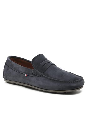 Tommy Hilfiger Tommy Hilfiger Мокасини Casual Hilfiger Suede Driver FM0FM04271 Тъмносин