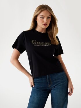Guess Guess T-Shirt 176711 Czarny Classic Fit