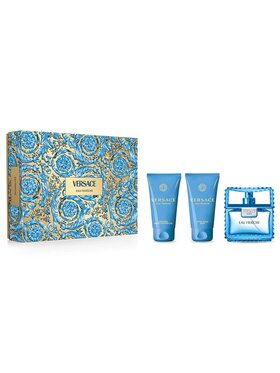 Versace Versace Man Eau Fraiche zestaw woda toaletowa spray 50ml + żel pod prysznic 50ml + balsam po goleniu 50ml Zestaw zapachowy