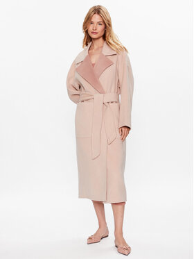 Calvin Klein Calvin Klein Palton de lână K20K205855 Roz Regular Fit