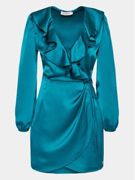 Please Please Abito da cocktail A1NKOG1000 Verde Regular Fit
