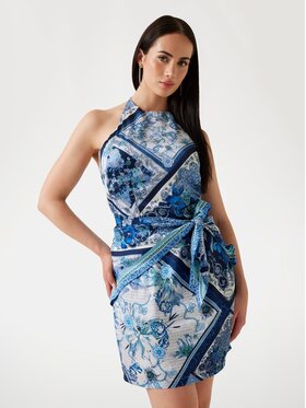 Guess Guess Každodenní šaty 177703 Modrá Classic Fit
