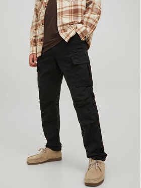 Jack&Jones Jack&Jones Spodnie materiałowe Ace 12216664 Czarny Carrot Fit