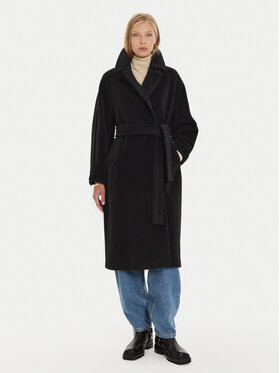 Marella Marella Cappotto di lana Dede 2423016082 Nero Regular Fit