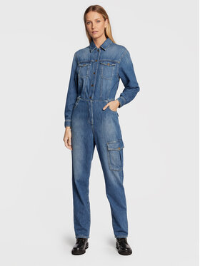 PINKO Pinko Salopetă Zirlo 1J111J A0C5 Albastru Regular Fit