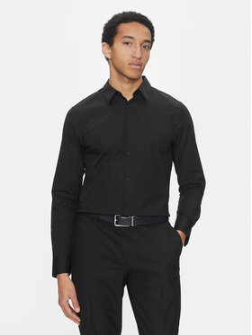 Calvin Klein Calvin Klein Πουκάμισο LV04LB145G Μαύρο Slim Fit