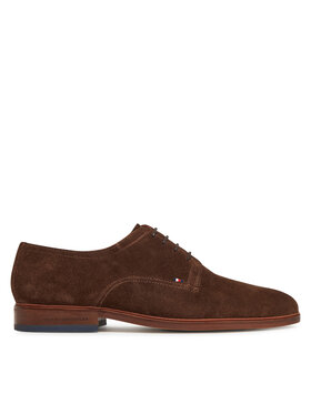 Tommy Hilfiger Tommy Hilfiger Туфлі Hilfiger Thunit Suede Shoe FM0FM05377 Коричневий
