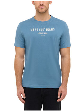 Mustang Mustang T-Shirt Style Austin Niebieski Regular Fit