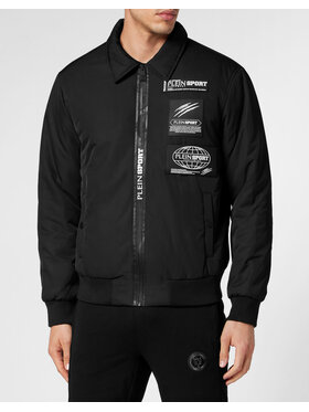 Plein Sport Plein Sport Kurtka bomber 257 Czarny Regular Fit
