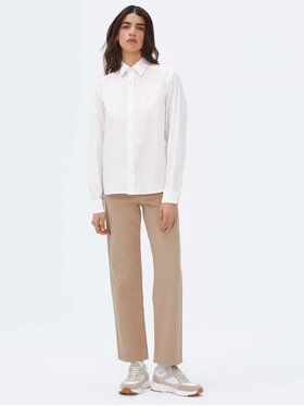 Americanos Americanos Πουκάμισο Unisex Memphis Λευκό Relaxed Fit