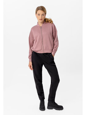 Volcano Volcano Spodnie dresowe N-INFINI Czarny Regular Fit