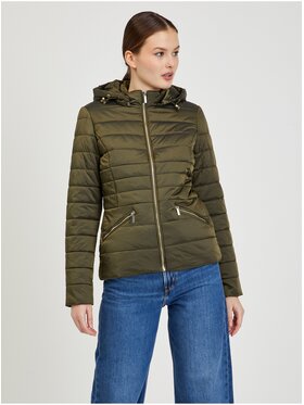 Orsay Orsay Kurtka zimowa 809015-883000__44 Khaki Regular Fit
