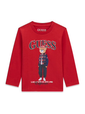 Guess Guess Bluză N6BI04 K5854 Roșu închis Regular Fit