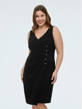 Fiorella Rubino Fiorella Rubino Vestito da giorno 7069T001749N033 Nero Slim Fit