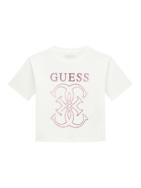 Guess Guess T-Shirt J6RI22 K8HM4 Biały Regular Fit