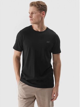 4F 4F Tričko 4FWMM00TTSHM2256-20S Čierna Regular Fit