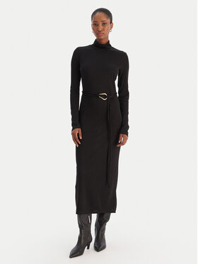 Vero Moda Vero Moda Sukienka dzianinowa Louisa 10336207 Czarny Loose Fit