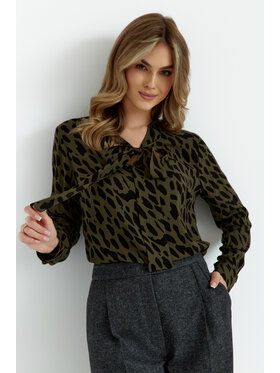 Stylove Stylove Bluzka S390 Khaki Curvy Fit