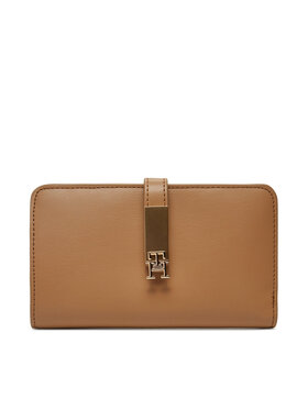 Tommy Hilfiger Tommy Hilfiger Mały Portfel Damski Th Heritage Med Wallet AW0AW17262 Brązowy