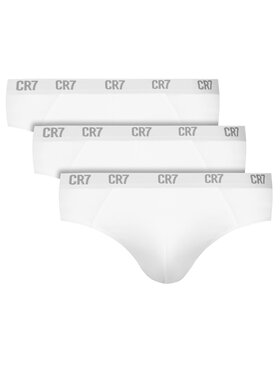 Cristiano Ronaldo CR7 Cristiano Ronaldo CR7 Set de chiloți slip﻿ Main Basic Brief 3Pack 8100-66-100 Alb