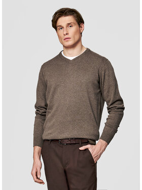 Pako Lorente Pako Lorente Sweter P26SB-2X-002 Brązowy Classic Fit