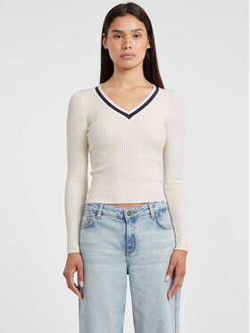Guess Jeans Guess Jeans Sweter 179737 Beżowy Classic Fit