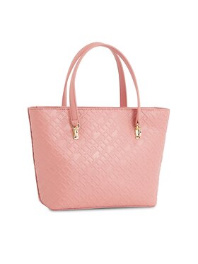 Tommy Hilfiger Ročna Torba Th Refined Mini Tote Mono AW0AW16002 Roza