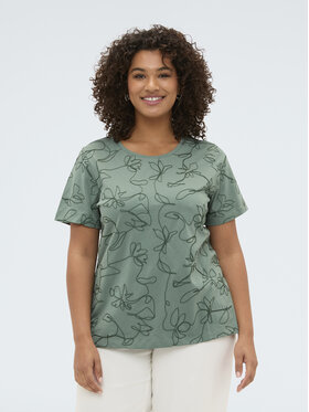 Fiorella Rubino Fiorella Rubino T-shirt G0CCL009235N035 Verde Regular Fit