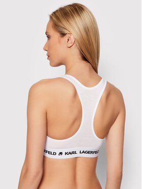 KARL LAGERFELD Top Nedrček Logo 211W2102 Bela