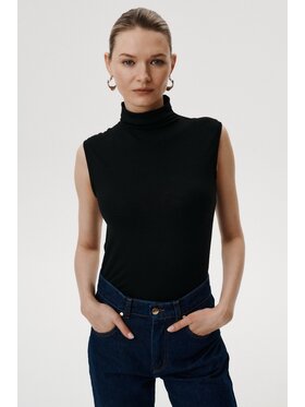 MARI PRETI MARI PRETI Top Stttile Nero Regular Fit