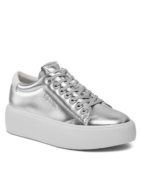 Calvin Klein Calvin Klein Αθλητικά Bubble Cupsole Lace Up Metallic HW0HW02008 Λευκό