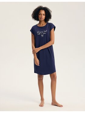 Henderson Henderson Noční košile 45432 Tmavomodrá Regular Fit