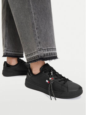 Tommy Jeans Tommy Jeans Tenisice Tjw Logo Sneaker EN0EN03129 Crna