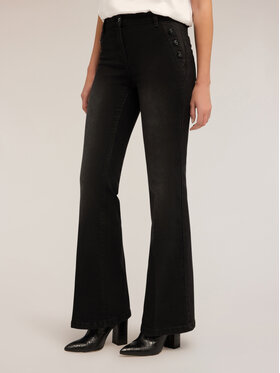 Motivi Motivi Jeansy P427Q204126N033 Czarny Flare Fit
