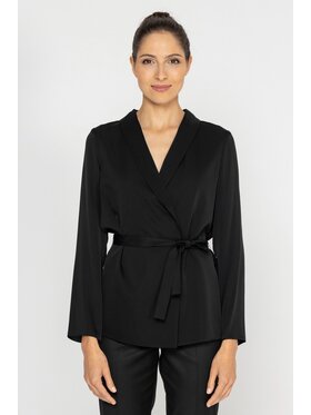 Deni Cler Milano Deni Cler Milano Marynarka T-DC-6069-D5-80-90-1 Czarny Regular Fit