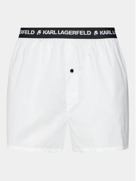 KARL LAGERFELD Set Od 3 Para Bokserica Aop Woven Boxer Short (X3) 235M2108 Crna