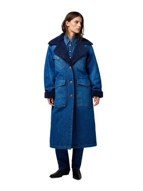 Wrangler Wrangler Płaszcz zimowy 112370813 Niebieski Regular Fit