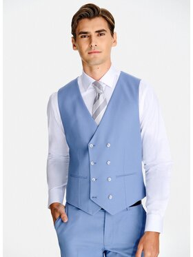 Pako Lorente Pako Lorente Kamizelka garniturowa P26SP-8G-003 Niebieski Slim Fit