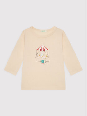 United Colors Of Benetton United Colors Of Benetton Majica 3ATNA1018 Bež Regular Fit