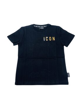 Icon Icon T-Shirt ibks00562-nero Czarny Regular Fit
