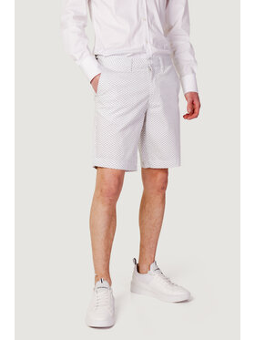 Armani Exchange Armani Exchange Shorts da mare FANTASIA LOGO Bianco Bermuda Fit