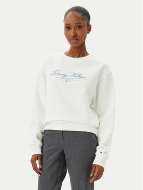 Tommy Hilfiger Tommy Hilfiger Sweatshirt WW0WW45430 Écru Regular Fit