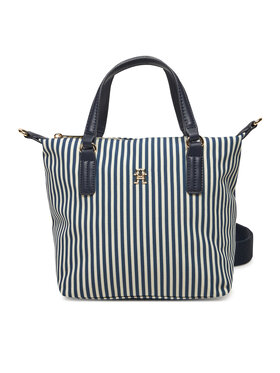 Tommy Hilfiger Tommy Hilfiger Torebka Poppy Summer Small Tote AW0AW17202 Granatowy