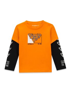 Guess Kids Guess Kids T-Shirt 185497 Oranžová Classic Fit